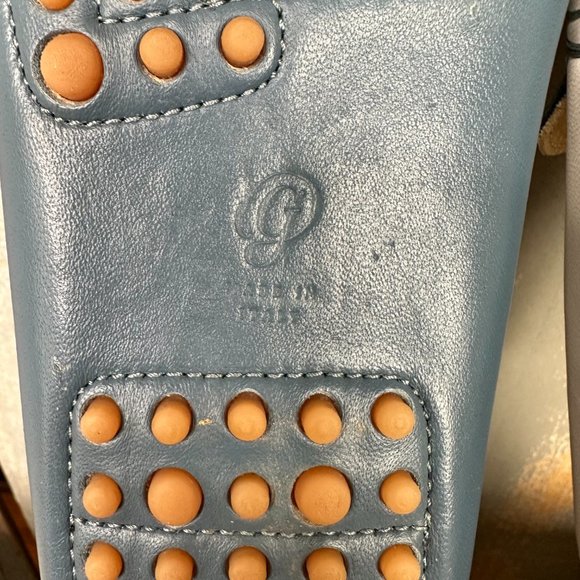 M. Gemi The Felize Due Leather Moccasin Blue IT 38, US 7 1/2 - Picture 13 of 16